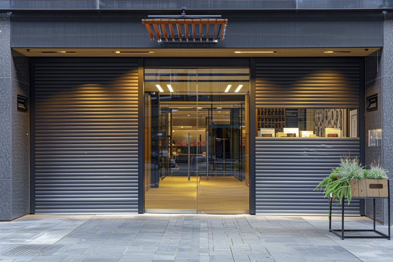 Commercial roller shutter and shopfront spraying