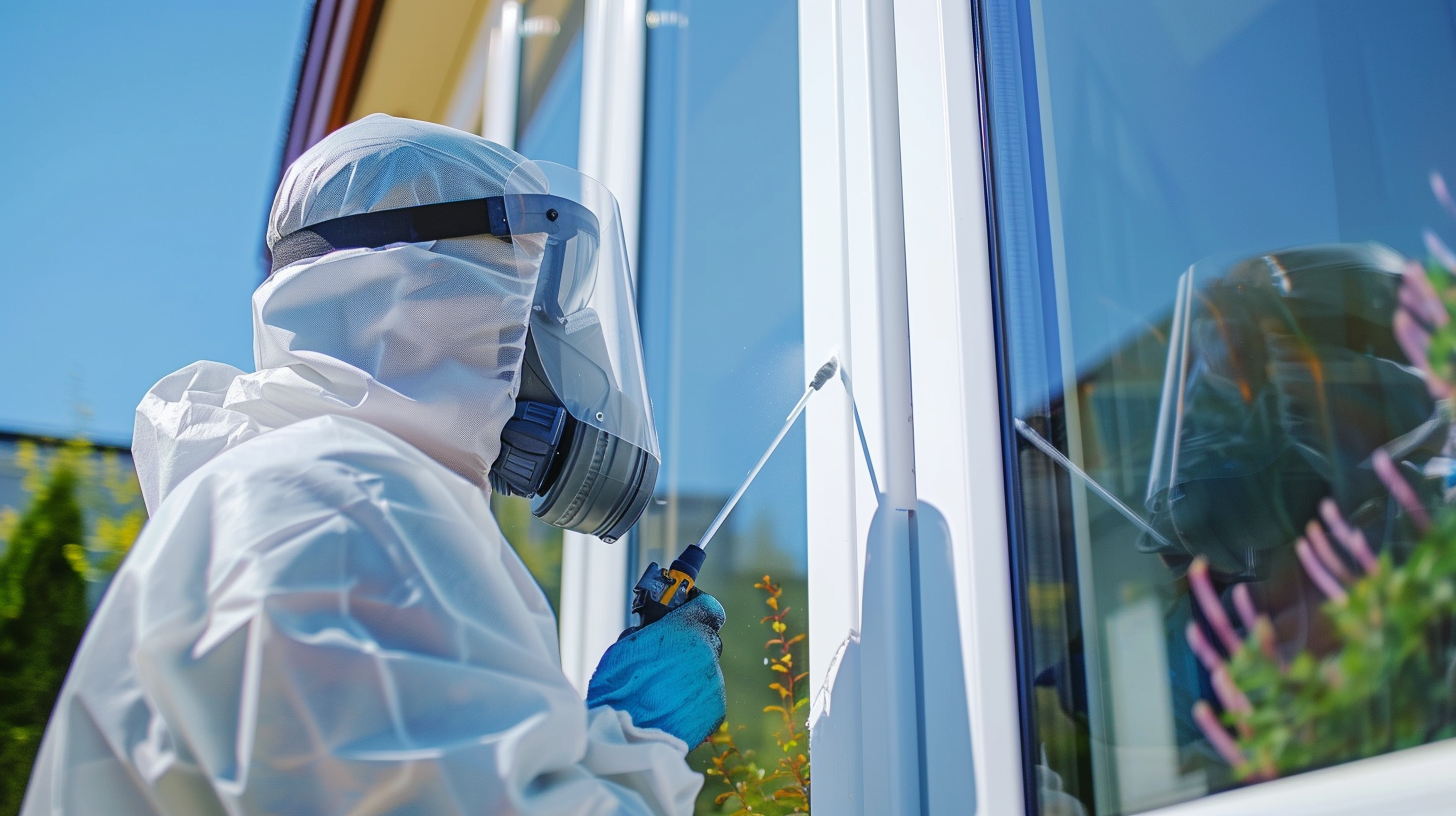 uPVC Window Spraying