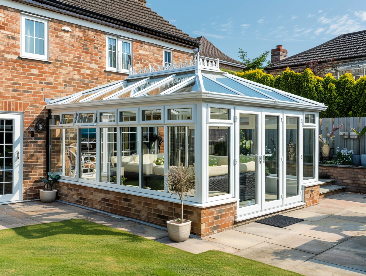 White conservatory restoration gallery